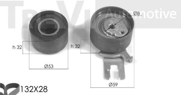 Kit de courroie crantée TREVI AUTOMOTIVE KD1235