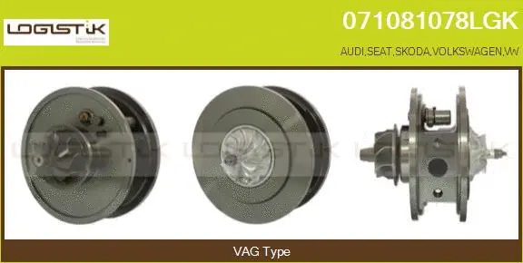 Groupe carter, turbocompresseur LGK 071081078LGK