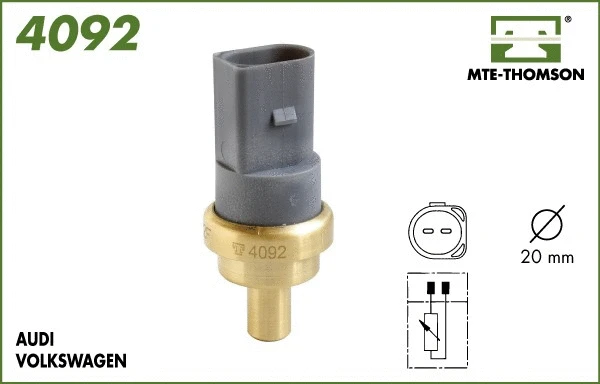 Sonde, température du liquide de refroidissement MTE-THOMSON 4092