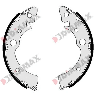 Jeu de mâchoires de frein DIAMAX N01232
