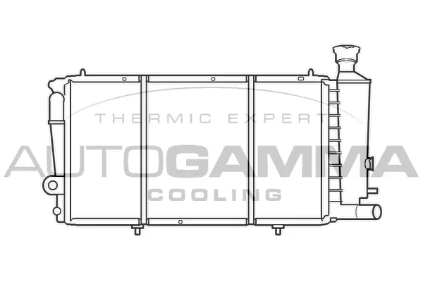 Radiateur, refroidissement du moteur AUTOGAMMA 100172