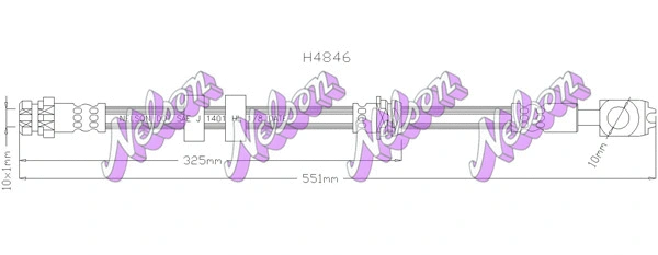 Flexible de frein KAWE H4846