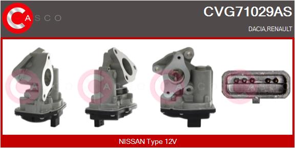 Vanne EGR CASCO CVG71029AS