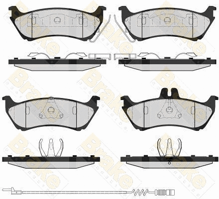 Kit de plaquettes de frein, frein à disque Brake ENGINEERING PA1637