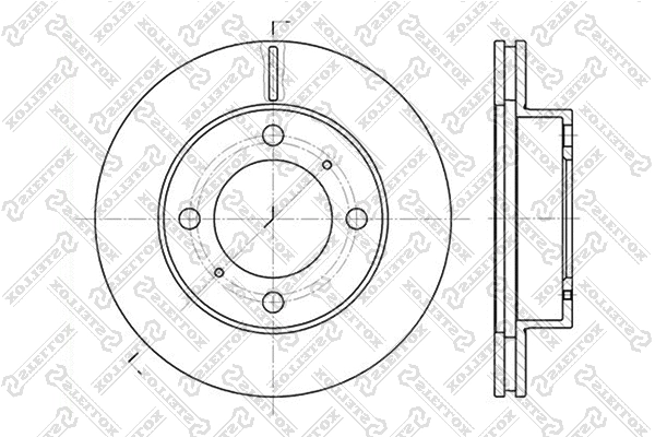 Disque de frein STELLOX 6020-4543V-SX