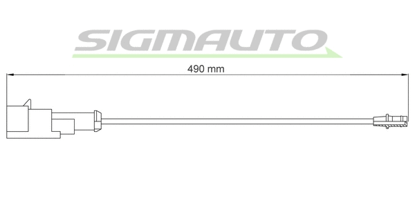 Contact d'avertissement, usure des plaquettes de frein SIGMAUTO WI0792