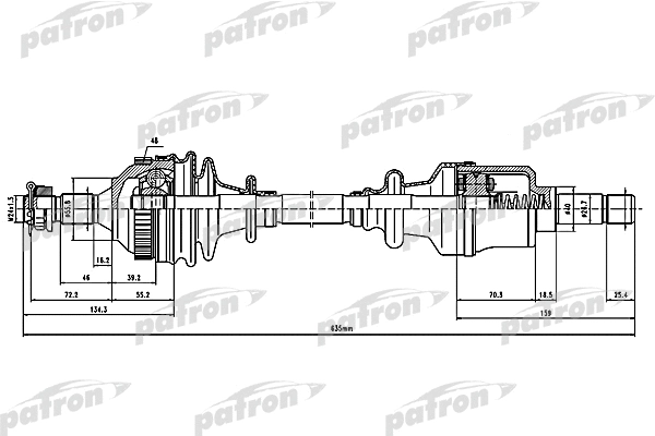 Arbre de transmission PATRON PDS1516