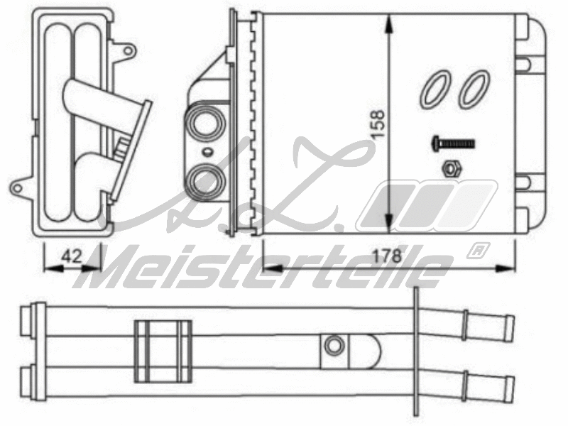 Système de chauffage A.Z. Meisterteile AZMT-45-032-1194