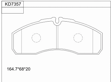 Kit de plaquettes de frein, frein à disque ASIMCO KD7357
