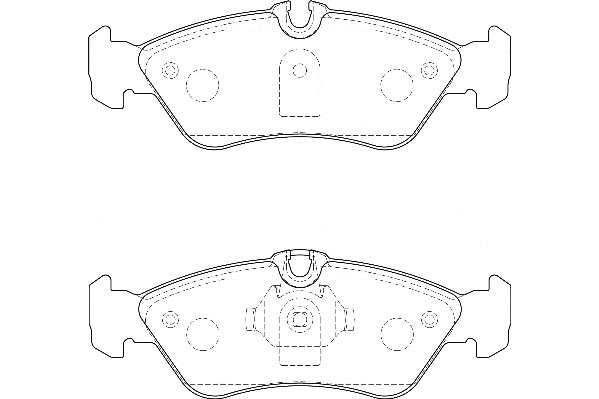 Kit de plaquettes de frein, frein à disque Omnicraft 2135704