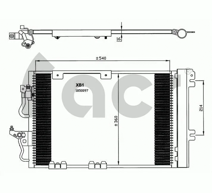 Condenseur, climatisation ACR 300617