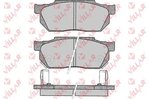 Kit de plaquettes de frein, frein à disque VILLAR 626.0322