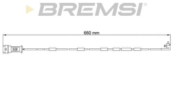 Contact d'avertissement, usure des plaquettes de frein BREMSI WI0518