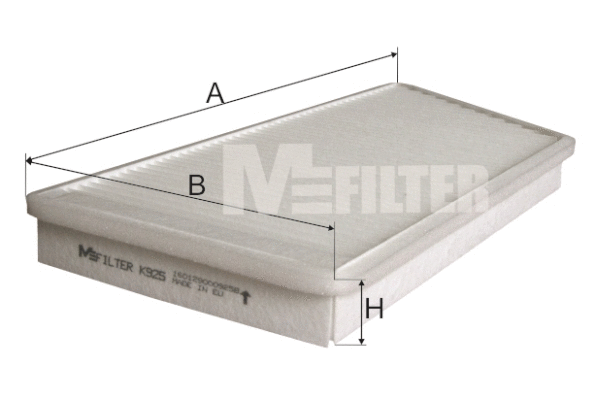 Filtre, air de l'habitacle MFILTER K 925