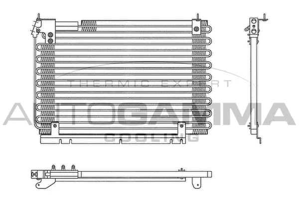 Condenseur, climatisation AUTOGAMMA 102834