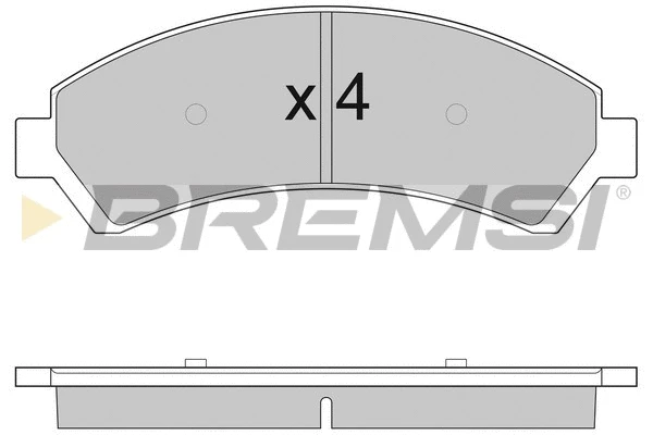 Kit de plaquettes de frein, frein à disque BREMSI BP2920