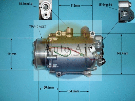 Compresseur, climatisation AUTO AIR GLOUCESTER 14-3753P