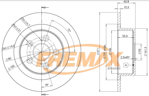 Disque de frein FREMAX BD-4243