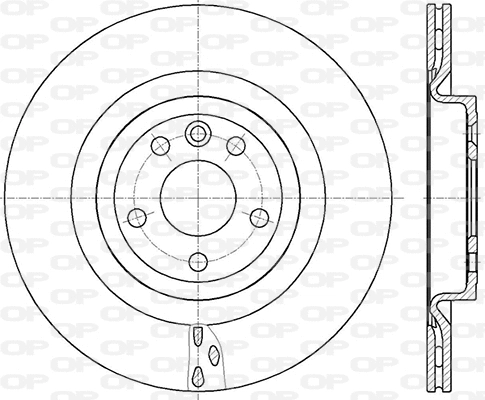 Disque de frein OPEN PARTS BDR2854.20