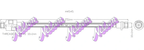 Flexible de frein KAWE H4545