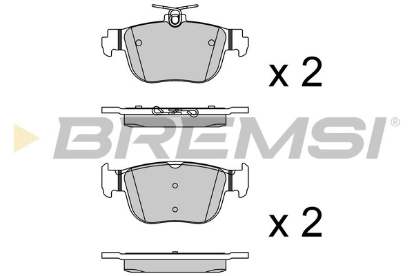 Kit de plaquettes de frein, frein à disque BREMSI BP3921