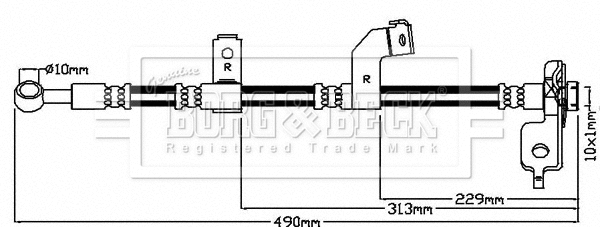 Flexible de frein BORG & BECK BBH8138