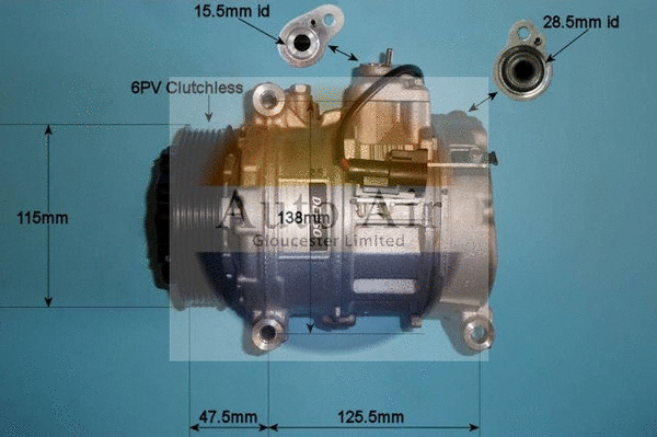 Compresseur, climatisation AUTO AIR GLOUCESTER 14-0201