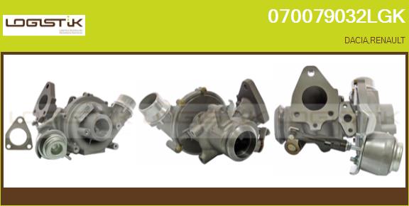 Turbocompresseur, suralimentation LGK 070079032LGK