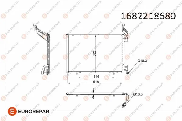Condenseur, climatisation EUROREPAR 1682218680