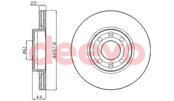 Disque de frein DEEVO BD23500