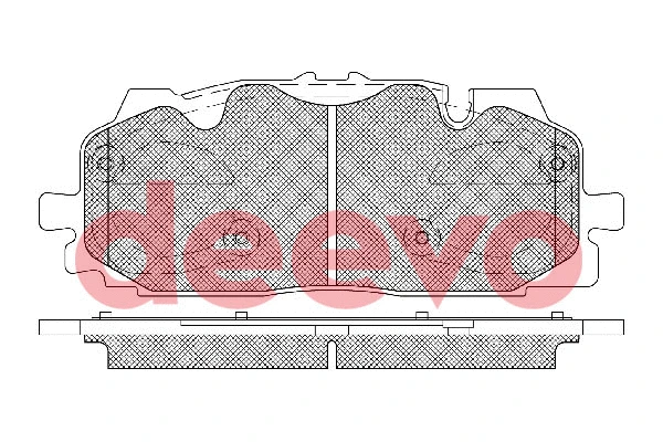 Kit de plaquettes de frein, frein à disque DEEVO BP86040