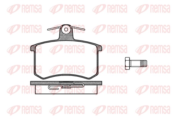Kit de plaquettes de frein, frein à disque REMSA 0135.10