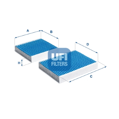 Filtre, air de l'habitacle UFI 34.164.00