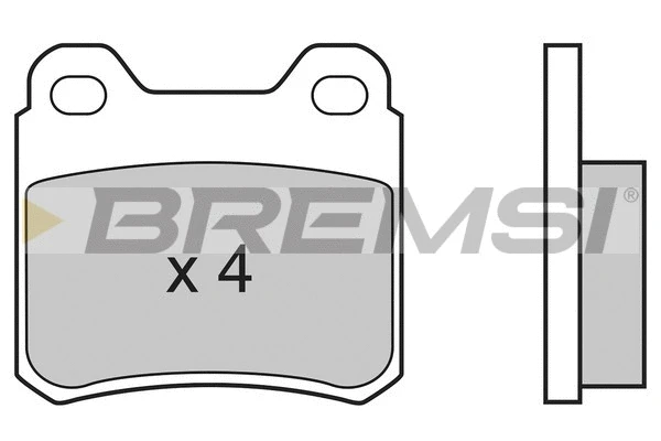 Kit de plaquettes de frein, frein à disque BREMSI BP2507