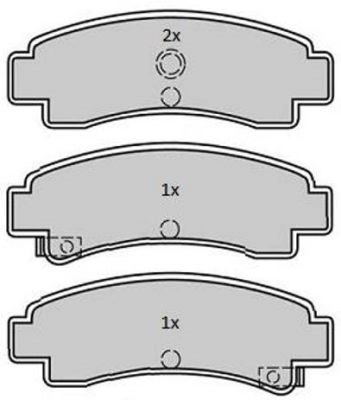 Kit de plaquettes de frein, frein à disque FREMAX FBP-1768