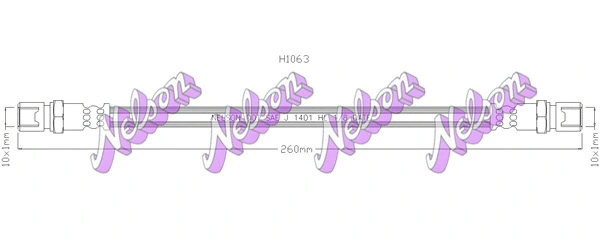 Flexible de frein KAWE H1063