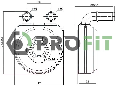 Radiateur d'huile PROFIT 1745-0025