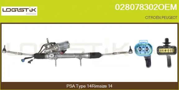 Crémaillère de direction LGK 028078302OEM