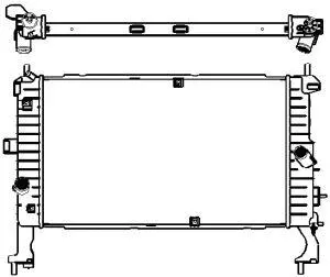 Radiateur, refroidissement du moteur SAKURA Automotive 3351-1005