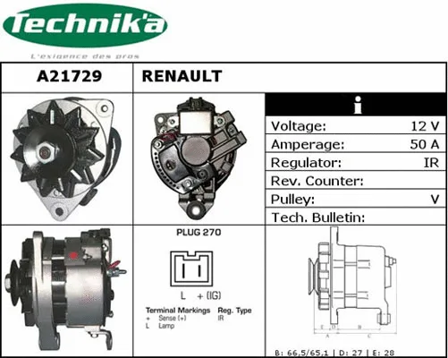 Alternateur Technika A21729