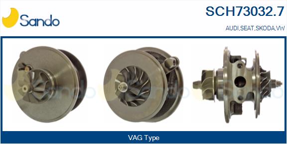 Groupe carter, turbocompresseur SANDO SCH73032.7