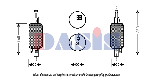 Filtre déshydratant, climatisation AKS DASIS 800387N