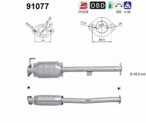 Catalyseur AS 91077