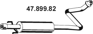 Silencieux central EBERSPÄCHER 47.899.82