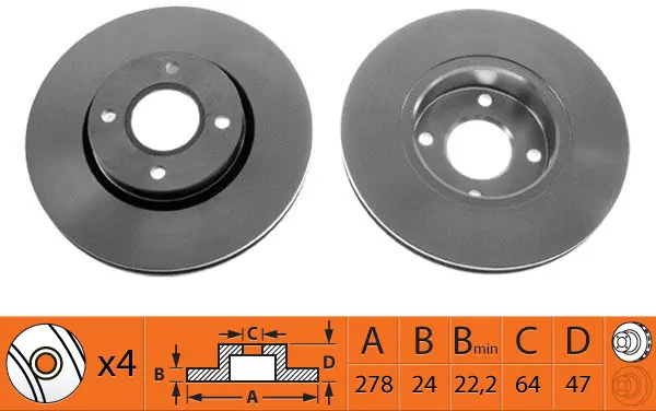 Disque de frein SB BR51106T