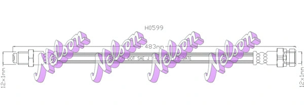 Flexible de frein KAWE H0599