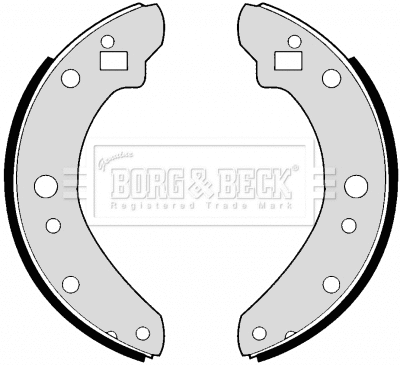Jeu de mâchoires de frein BORG & BECK BBS6174
