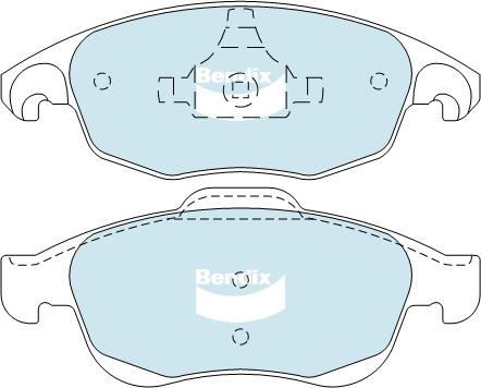 Kit de plaquettes de frein, frein à disque BENDIX-SEA DB2040 GCT