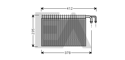 Évaporateur climatisation EACLIMA 43B07002
