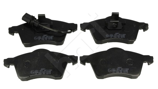Kit de plaquettes de frein, frein à disque HART 221 091